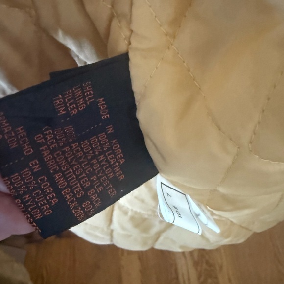 Cayenne suede sheepskin coat fur collar and cuffs - Picture 15 of 16